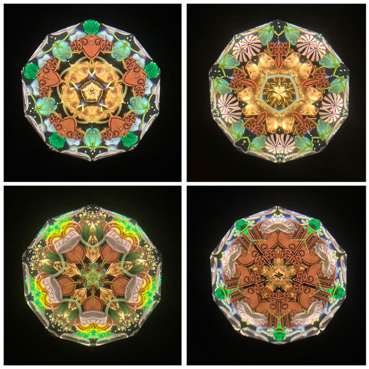 ぶ*こ様 万華鏡　ジュディスポール作 ジュディス・ポール「Wraps-K」2ミラー・オイルタイプ 万華鏡専門店