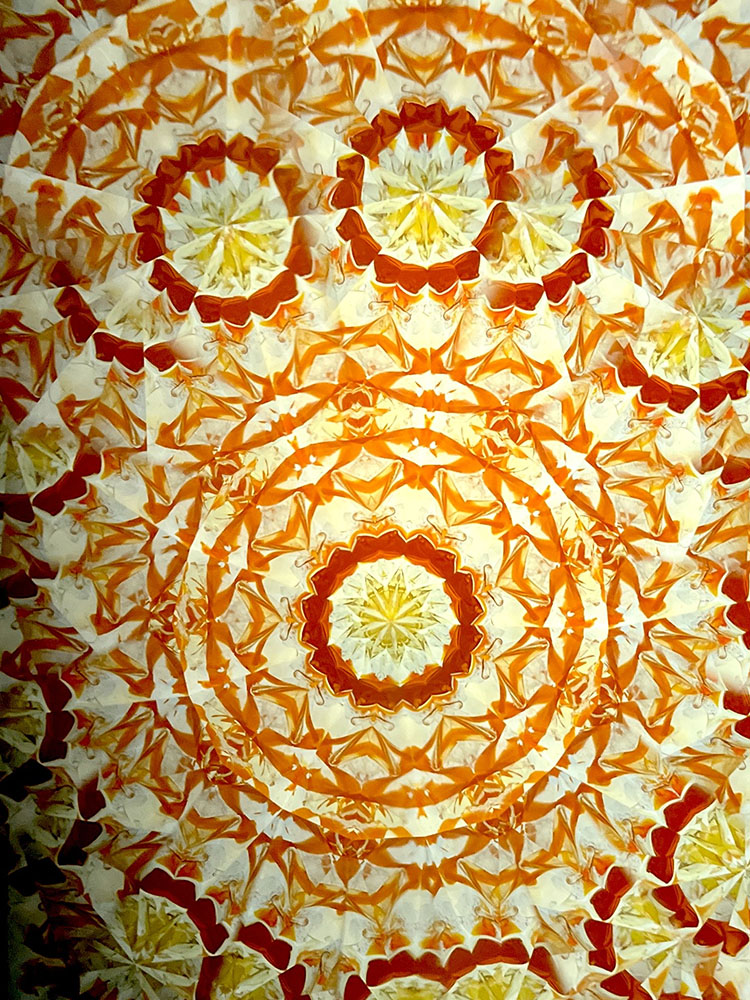 林和子「しあわせいろ 灯台」(HK1083)3ミラー・オイルタイプ 万華鏡