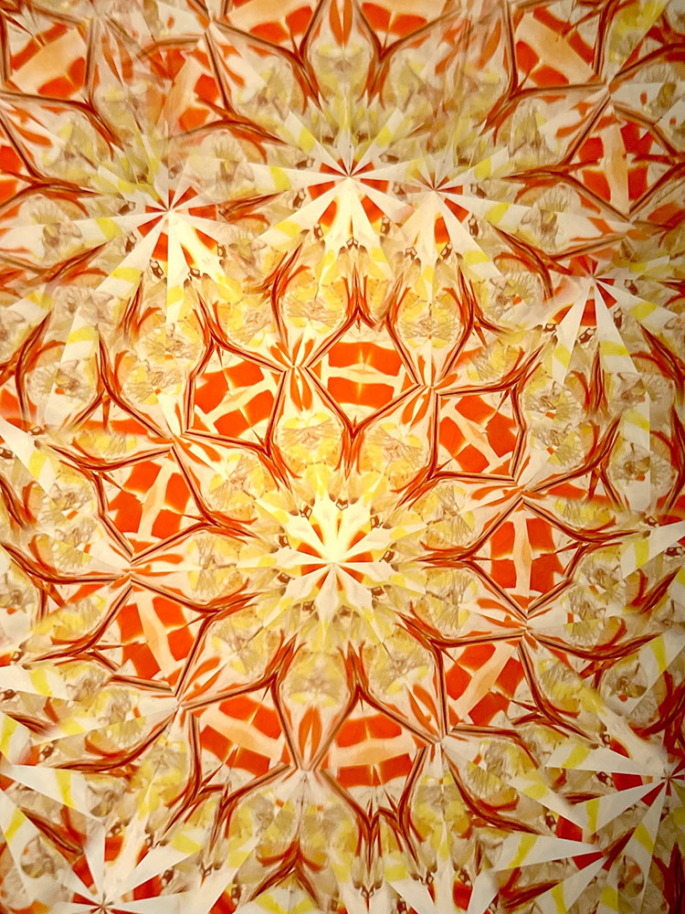 林和子「しあわせいろ 灯台」(HK1083)3ミラー・オイルタイプ 万華鏡