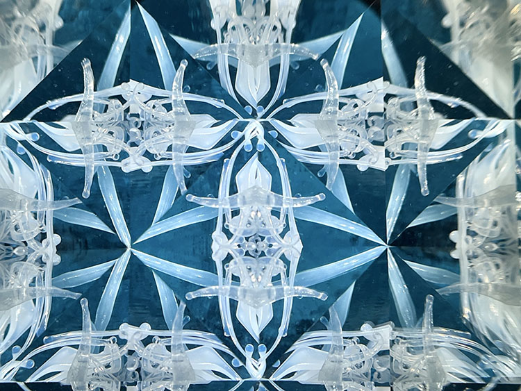 溝口 朋瑛「rasen shiro」（MZ7002）3ミラー・ドライタイプ 万華鏡