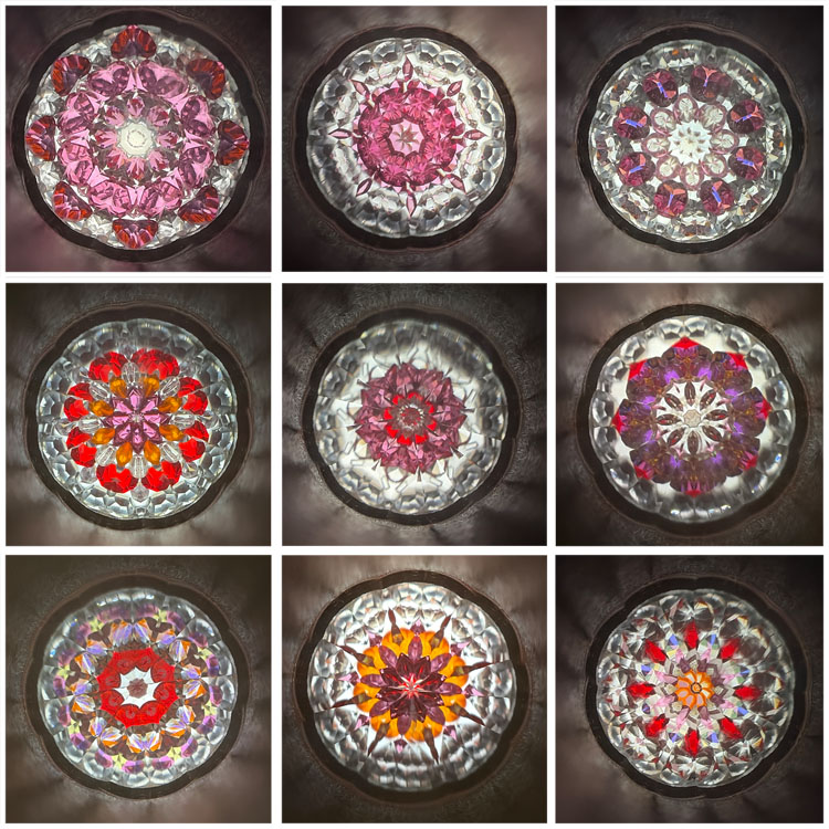 関一「フラワーチャームペンダント万華鏡 - カレイド Red -」（SE-SKP