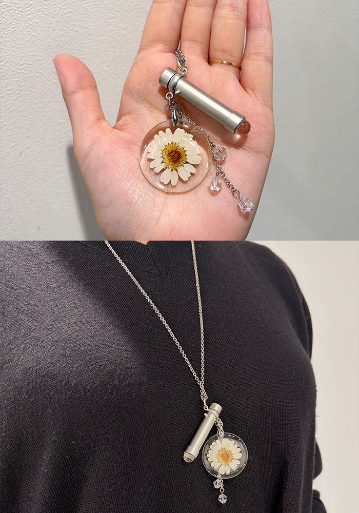 関一「フラワーチャームペンダント万華鏡 - テレイド White-」（SE-STP