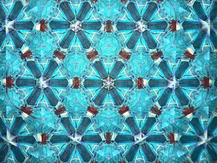 吉田勝次「秩父銘仙万華鏡 回転式」（YK4003）3ミラー直角三角形