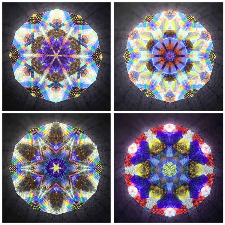 吉田勝次「秩父銘仙万華鏡 回転式」（YK4009）2ミラー・オイルタイプ