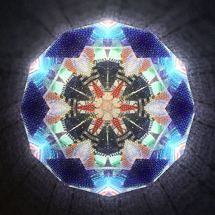 吉田勝次「秩父銘仙万華鏡 回転式」（YK4009）2ミラー・オイル